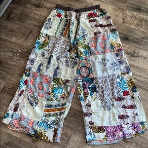 Boho patchwork gauchos